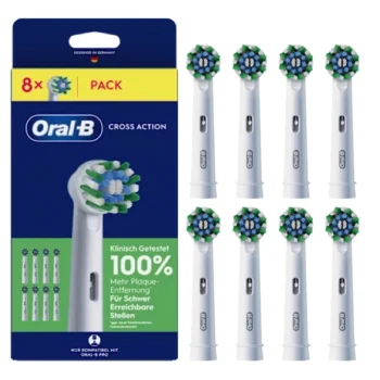 Oral-B Cross Action Opzetborstel CleanMaximiser 8 stuks