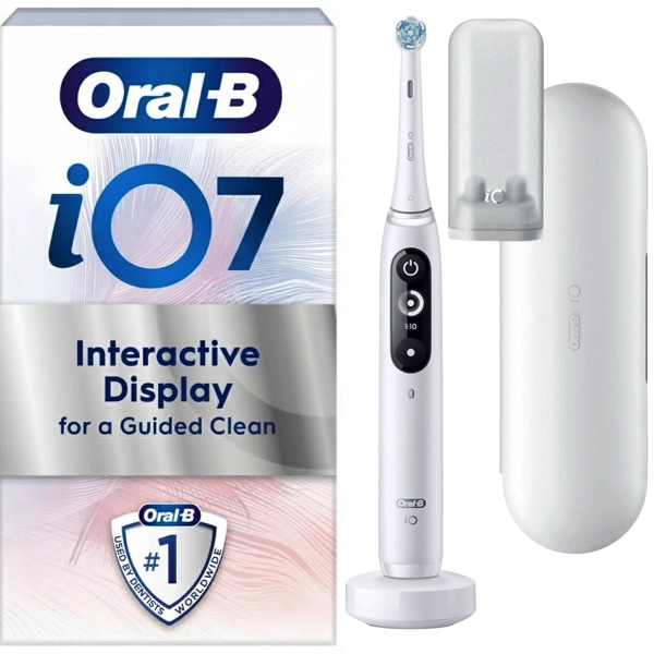 Oral-B iO 7 Wit Elektrische Tandenborstel Alabaster
