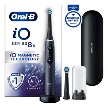 Oral-B iO 8N Zwart Elektrische Tandenborstel Met Reisetui