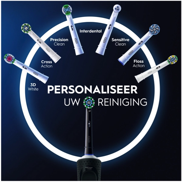 Borstelkop Oral-B Vitality Pro x Clean Elektrische Tandenborstel Zwart