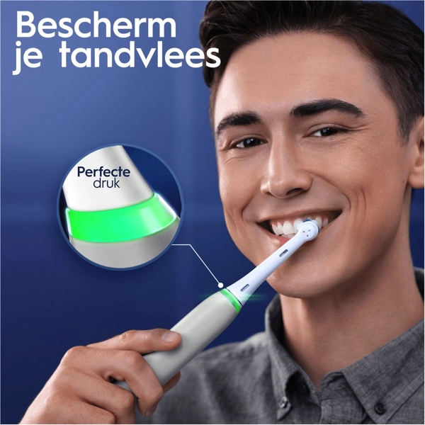 Druksensor Poetsstanden Verpakking Oral-B iO 6 Grey Elektrische Tandenborstel Met Reisetui