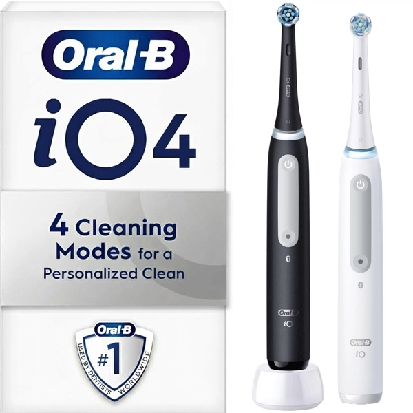 Oral-B IO 4 Black Elektrische Tandenborstel + Extra Body White