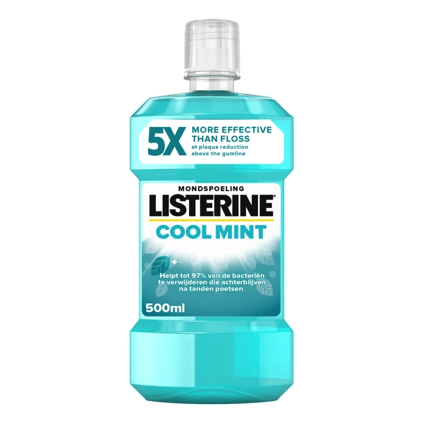 6x Listerine Cool Mint Milde Smaak Mondwater 500 ml