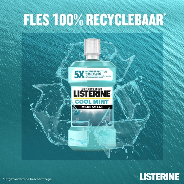 Milieu 6x Listerine Cool Mint Milde Smaak Mondwater 500 ml