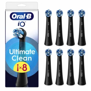 Oral-B iO Ultimate Clean Opzetborstel Zwart 8 Stuks
