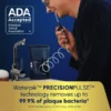 Zijaanzicht Waterpik WP-663 Ultra Professional Waterflosser Blauw