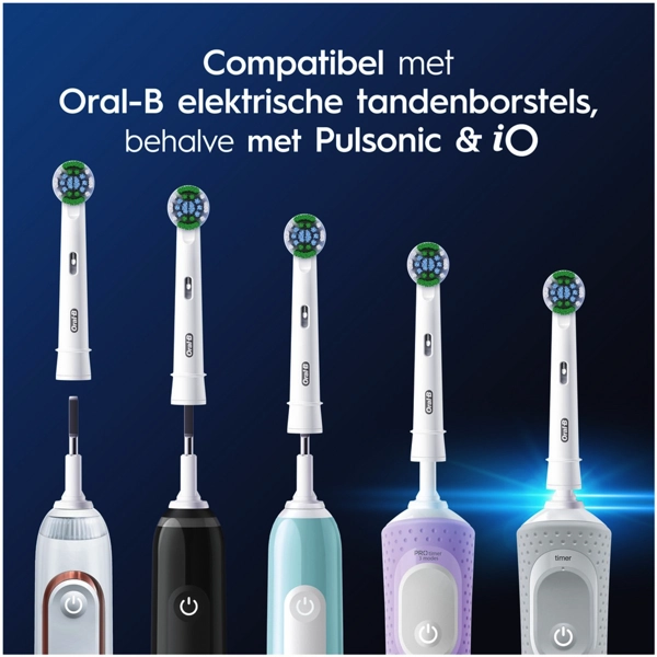 Vooraanzicht Oral-B PRO Precision Clean Opzetborstels 4 Stuks
