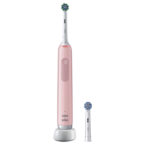 Vooraanzicht Oral-B Pro 3000 Pink Elektrische Tandenborstel