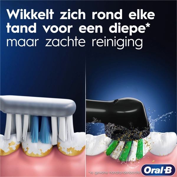 Detail Oral-B Vitality PRO Duopack Elektrische Tandenborstel Blauw en Zwart
