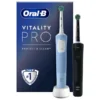 Oral-B Vitality PRO Duopack Elektrische Tandenborstel Blauw en Zwart