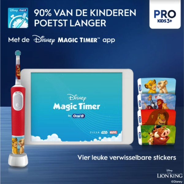 Magic timer Oral-B Disney Lion King Elektrische Tandenborstel