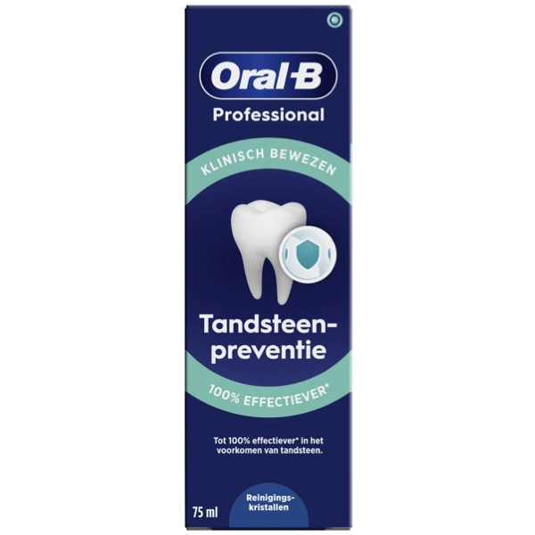 Vooraanzicht Oral-B Professional Tandsteenpreventie Tandpasta 12 x 75ml