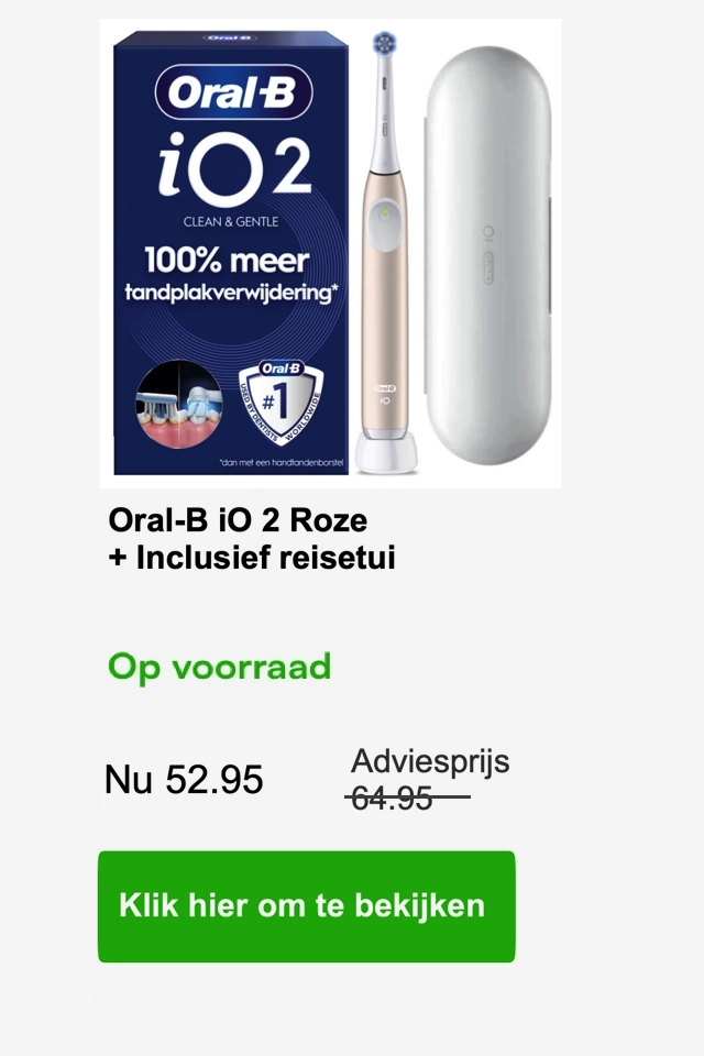 Oral-B iO 2 roze banner
