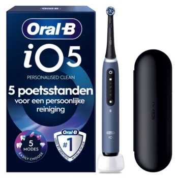 Oral-B iO 5 Blauw Elektrische Tandenborstel met Travelcase