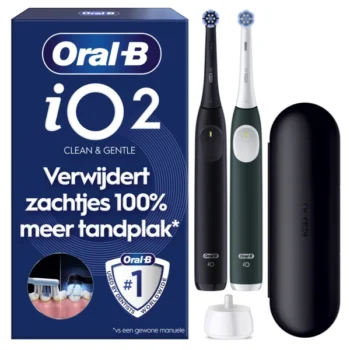Oral-B iO2 Duo Elektrische Tandenborstels Zwart en Groen