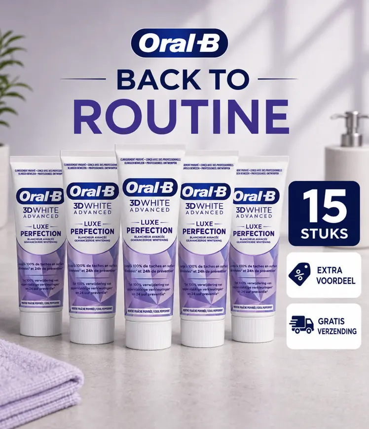 Oral-B whitening tandpasta aanbieding