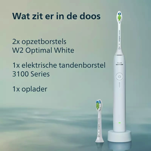 Inhoud Philips Sonicare 3100 HX4032:21 Elektrische Tandenborstel Wit