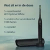 Inhoud verpakking Philips Sonicare 3100 HX4033:32 Elektrische Tandenborstel Zwart