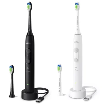 Philips Sonicare 4100 Duo Elektrische Tandenborstels Zwart en Wit