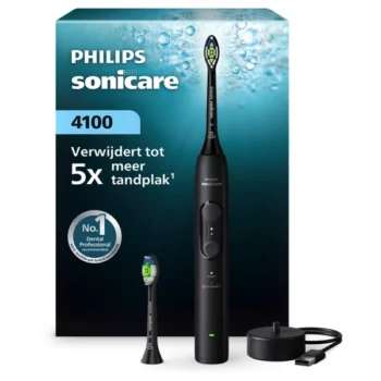 Philips Sonicare 4100 HX4042:52 Zwart Elektrische Tandenborstel