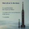Vooraanzicht Philips Sonicare 4100 HX4042:52 Zwart Elektrische Tandenborstel