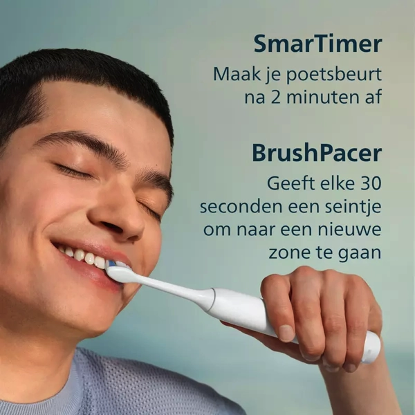 Zijaanzicht Philips Sonicare 3100 HX4032:21 Elektrische Tandenborstel Wit