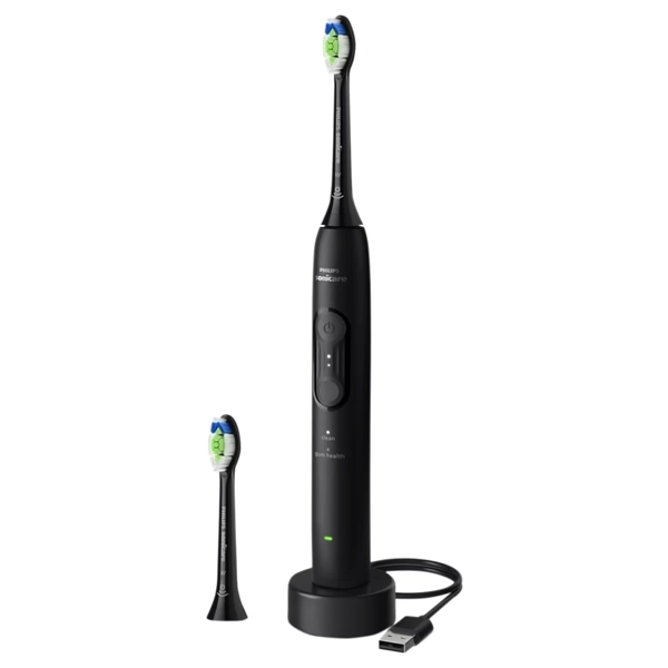 Zijaanzicht Philips Sonicare 4100 HX4042:52 Zwart Elektrische Tandenborstel