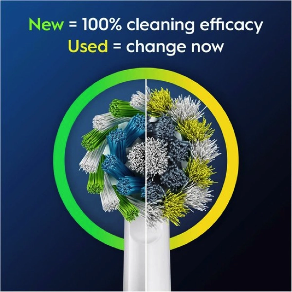 Detail Oral-B Cross Action Clean Maximiser Opzetborstels Wit 12 Stuks