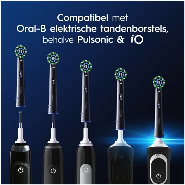 Detail Oral-B Cross Action CleanMaximiser Opzetborstels Zwart 12 Stuks