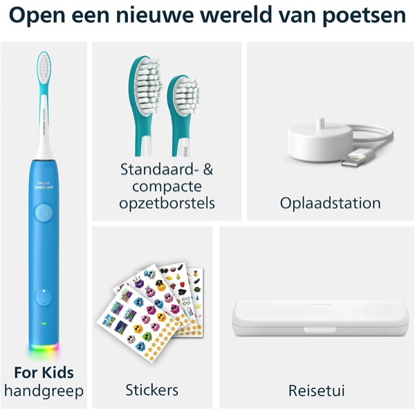Inhoud-verpakking-Philips-Sonicare-Kids-HX660052-Smart-Elektrische-Tandenborstel