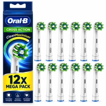 Oral-B Cross Action Clean Maximiser Opzetborstels Wit 12 Stuks