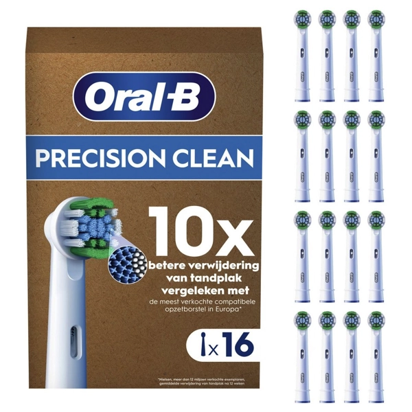 Oral-B Precision Clean Opzetborstels 16 stuks XXL Verpakking