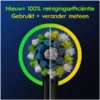 Vooraanzicht Oral-B Cross Action CleanMaximiser Opzetborstels Zwart 12 Stuks