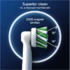 Zijaanzicht Oral-B Cross Action Clean Maximiser Opzetborstels Wit 12 Stuks