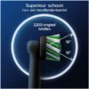 Zijaanzicht Oral-B Cross Action CleanMaximiser Opzetborstels Zwart 12 Stuks