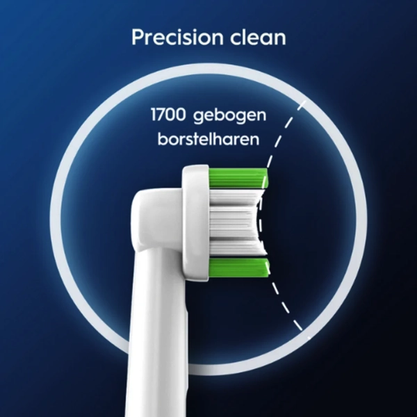 Zijaanzicht Oral-B Precision Clean Opzetborstels 16 stuks XXL Verpakking